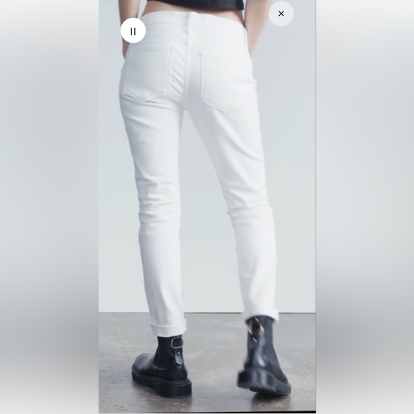 FRAME WHITE JEANS (Le Garçon) NWOT - Picture 3 of 13